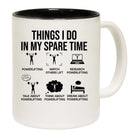 Powerlifting This I Do In Spare Time Gym Bodybuilding Weights - Funny Coffee Mug