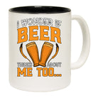 I Wonder If Beer Things About Me Too Alcohol - Funny Coffee Mug