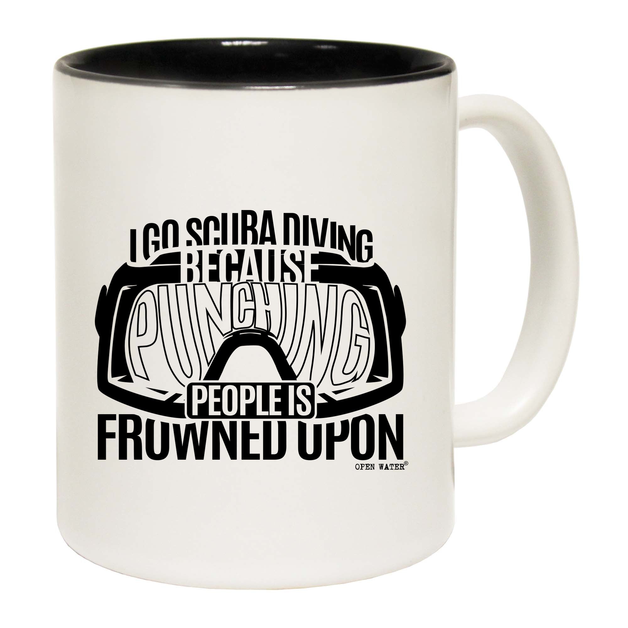 Ow I Go Scuba Because Punching - Funny Coffee Mug