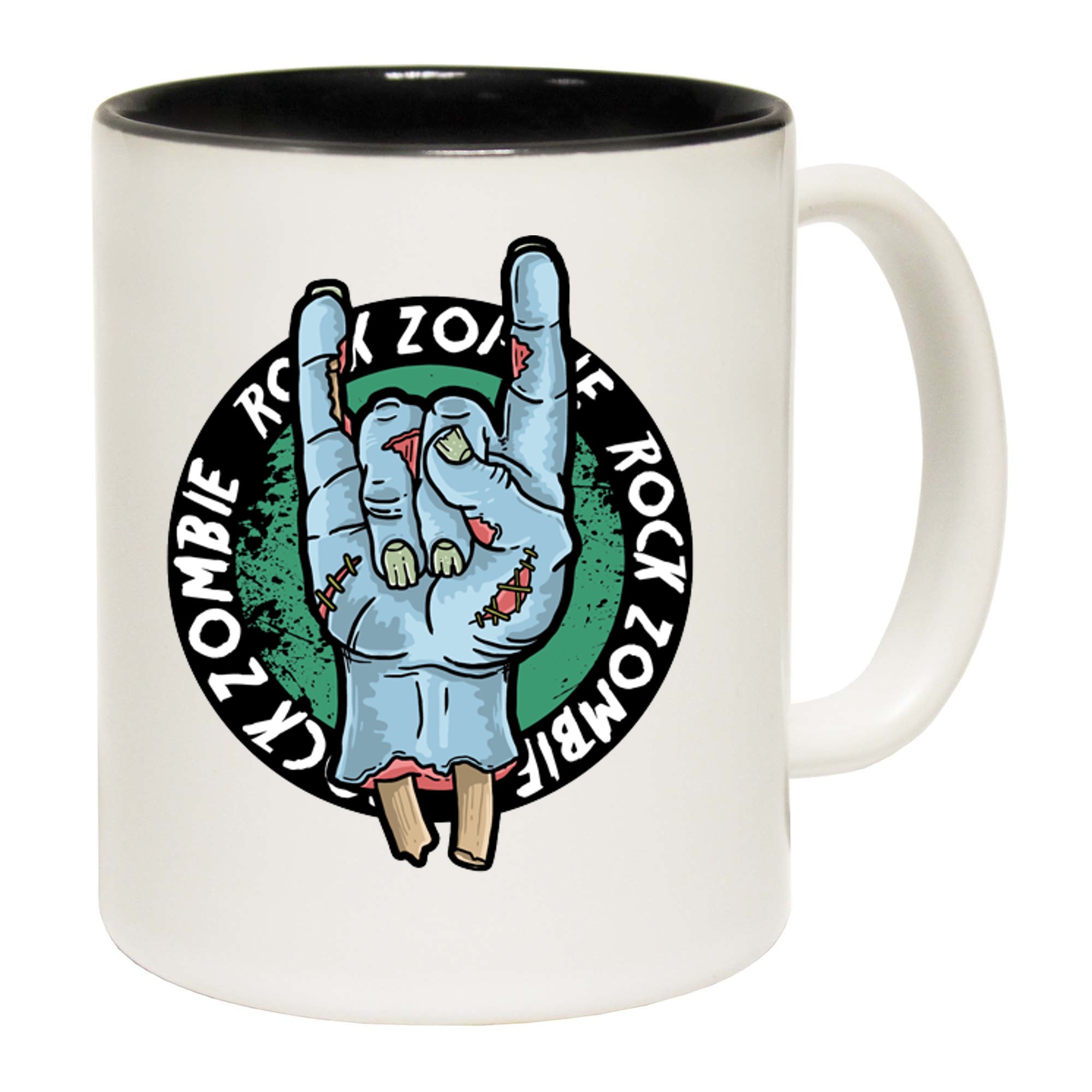 Fb Rock Zombie Halloween Trick Or Treat - Funny Coffee Mug