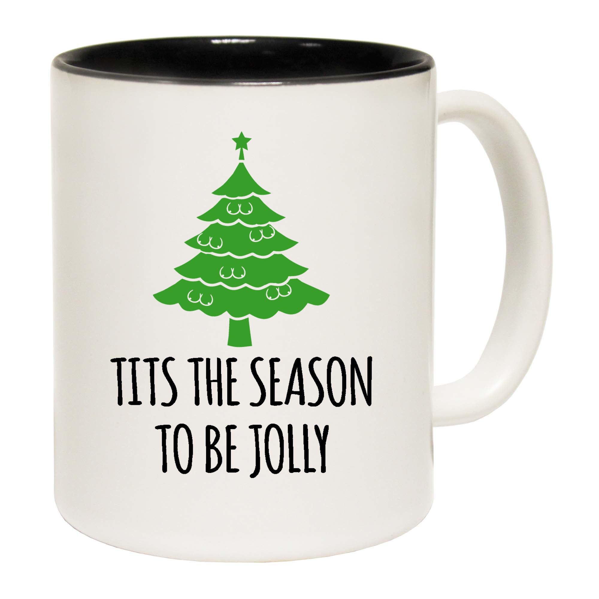 Christmas Tits The Season To Be Jolly - Funny Coffee Mug