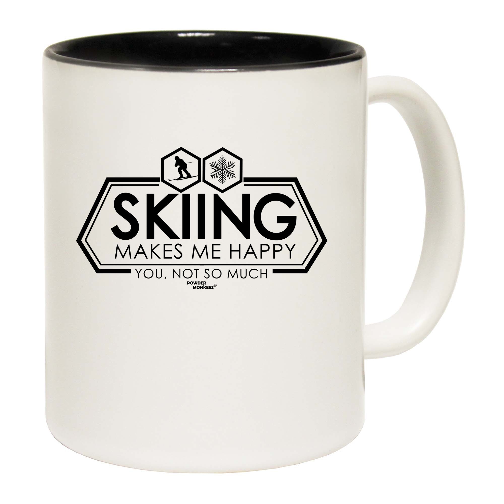 Pm Skiing Makes Me Happy - Funny Coffee Mug