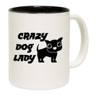 Crazy Dog Lady Black - Funny Coffee Mug