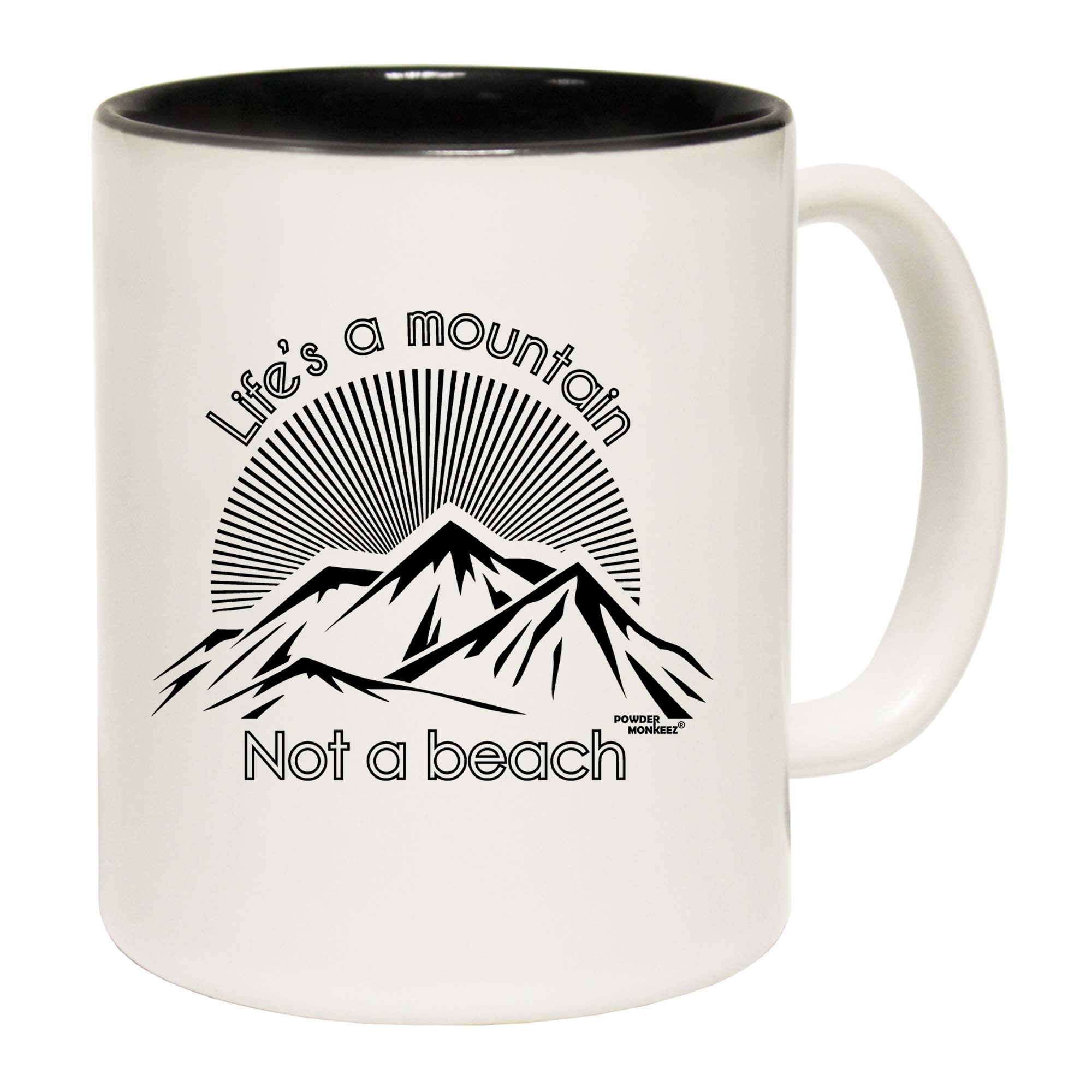 Skiing Snowboarding Lifes A Mountain Not A Beach - Funny Coffee Mug