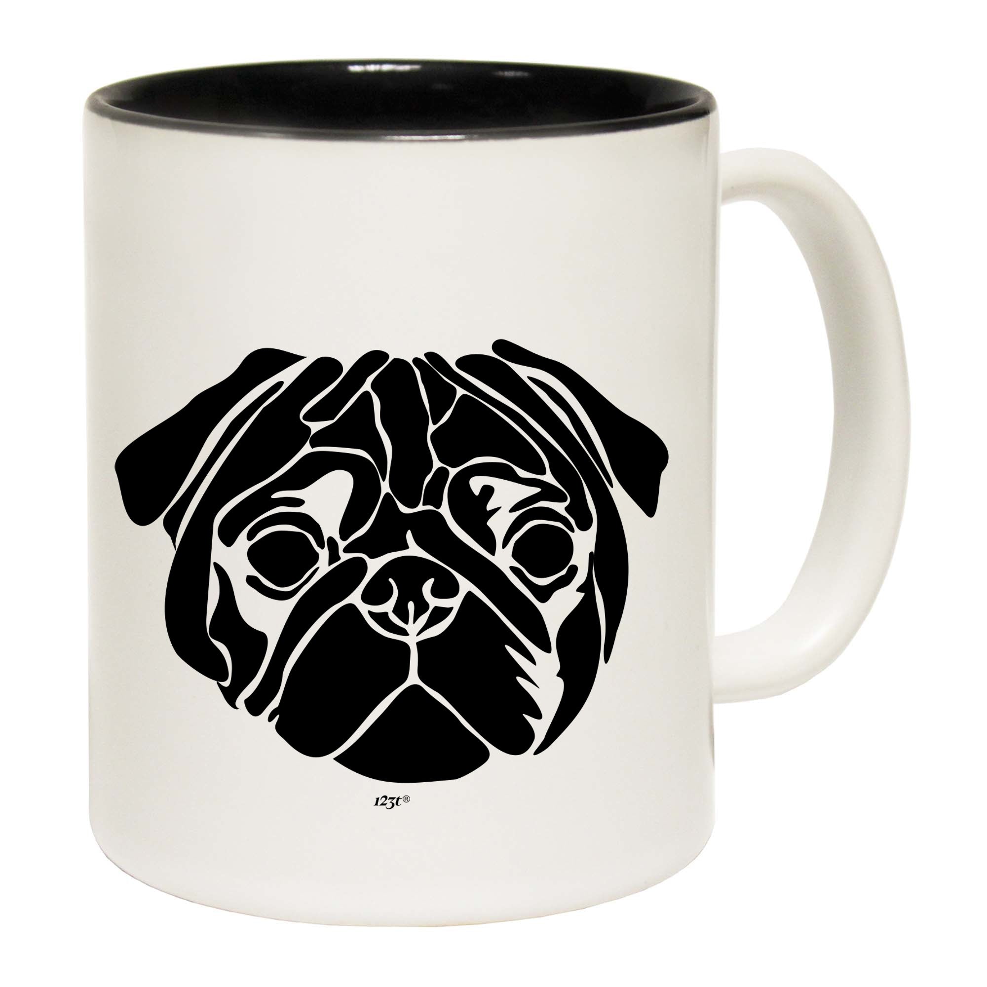 Pug Head Dog - Funny Coffee Mug