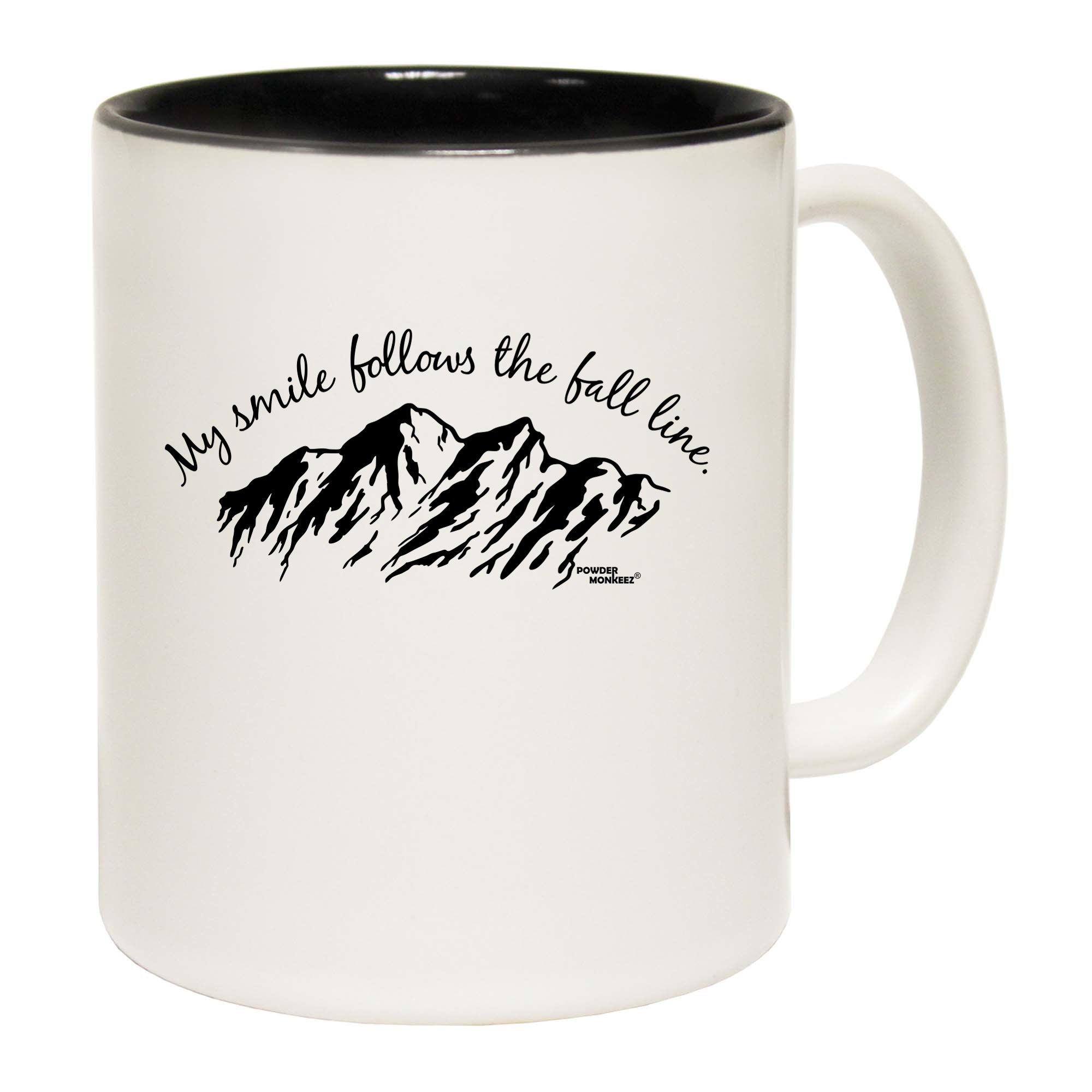 Pm My Smile Follows The Fall Line - Funny Coffee Mug