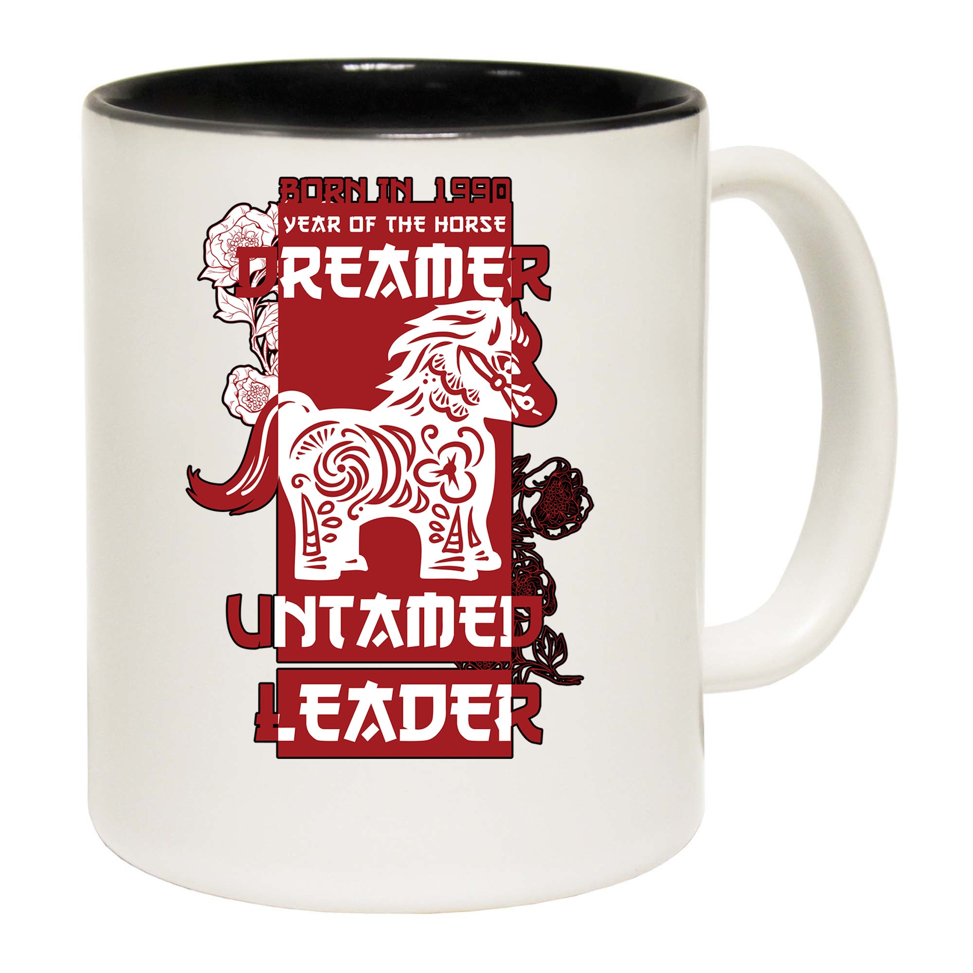 Born In 1990 Year Of The Horse Birthday - Funny Coffee Mug