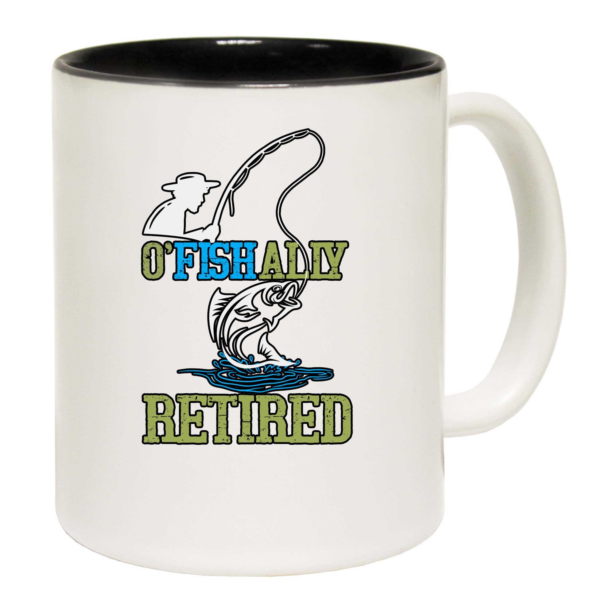 Ofishally Retired Officially Fish Fishing - Funny Coffee Mug