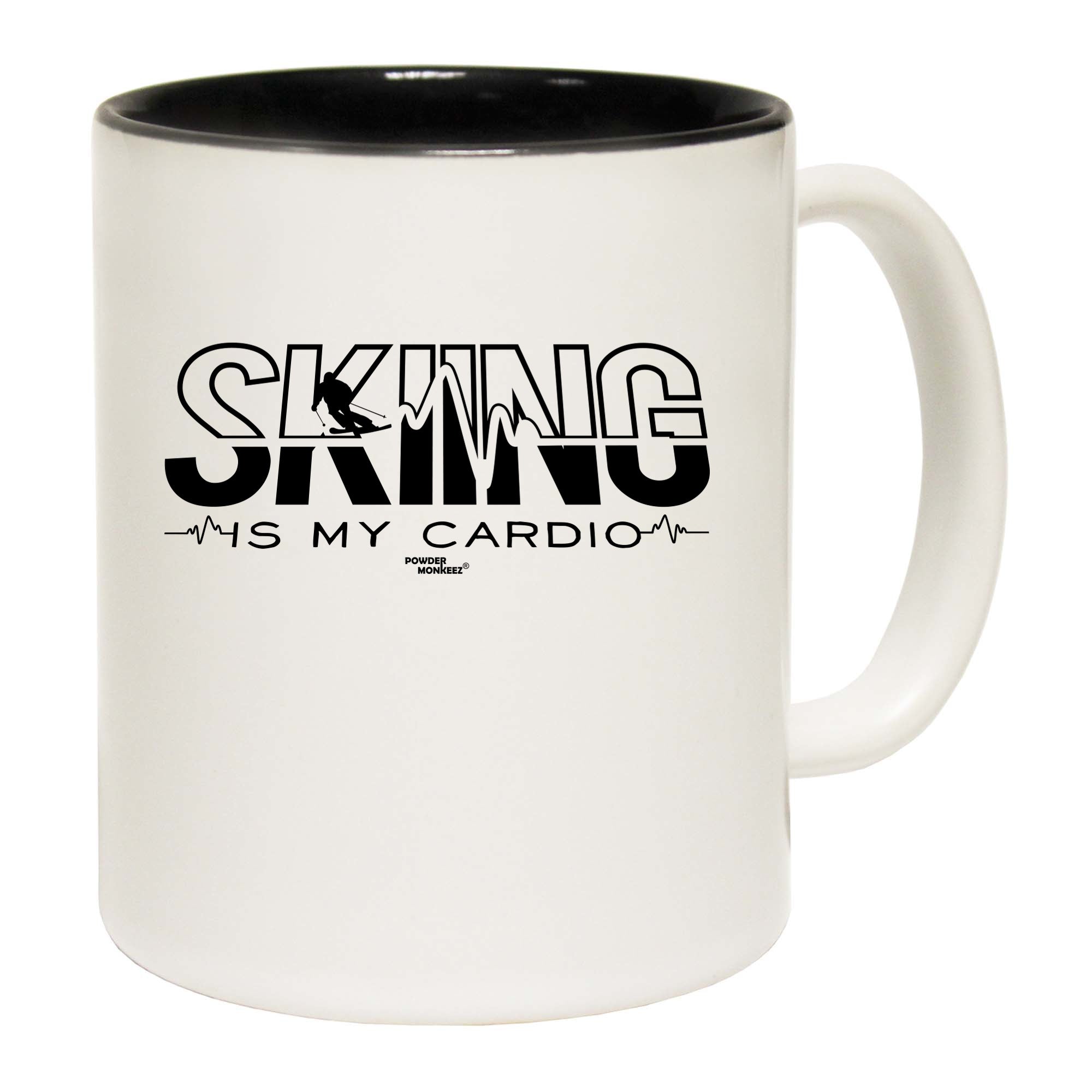 Pm Skiing Is My Cardio - Funny Coffee Mug