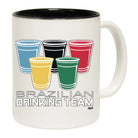 Brazilian Drinking Team Glasses - Funny Coffee Mug Cup