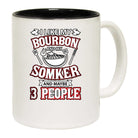 I Like Bourbon My Smoker 3 People Funny Bbq - Funny Coffee Mug