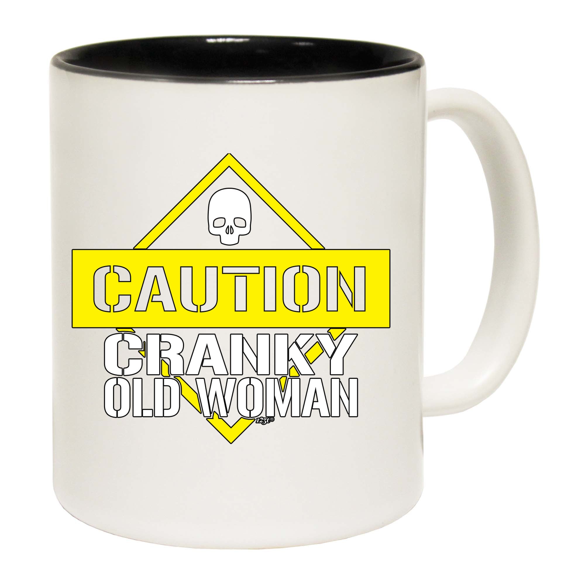 Caution Cranky Old Woman - Funny Coffee Mug Cup