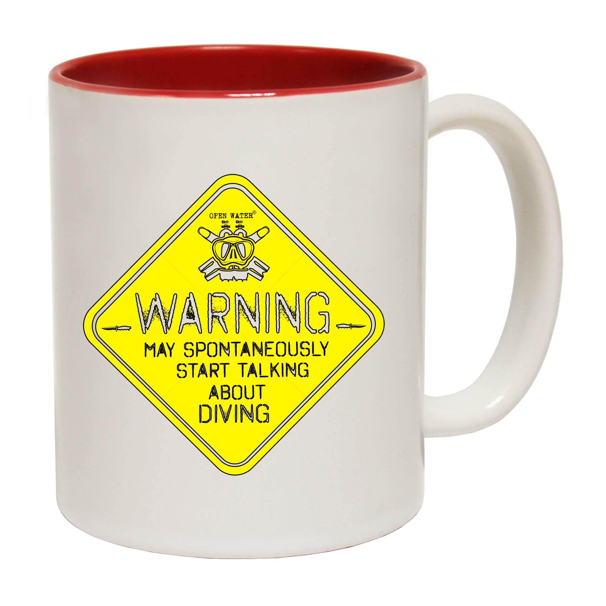 Ow Warning Start Talking Diving - Funny Coffee Mug