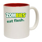 Zombies Eat Flesh - Funny Coffee Mug