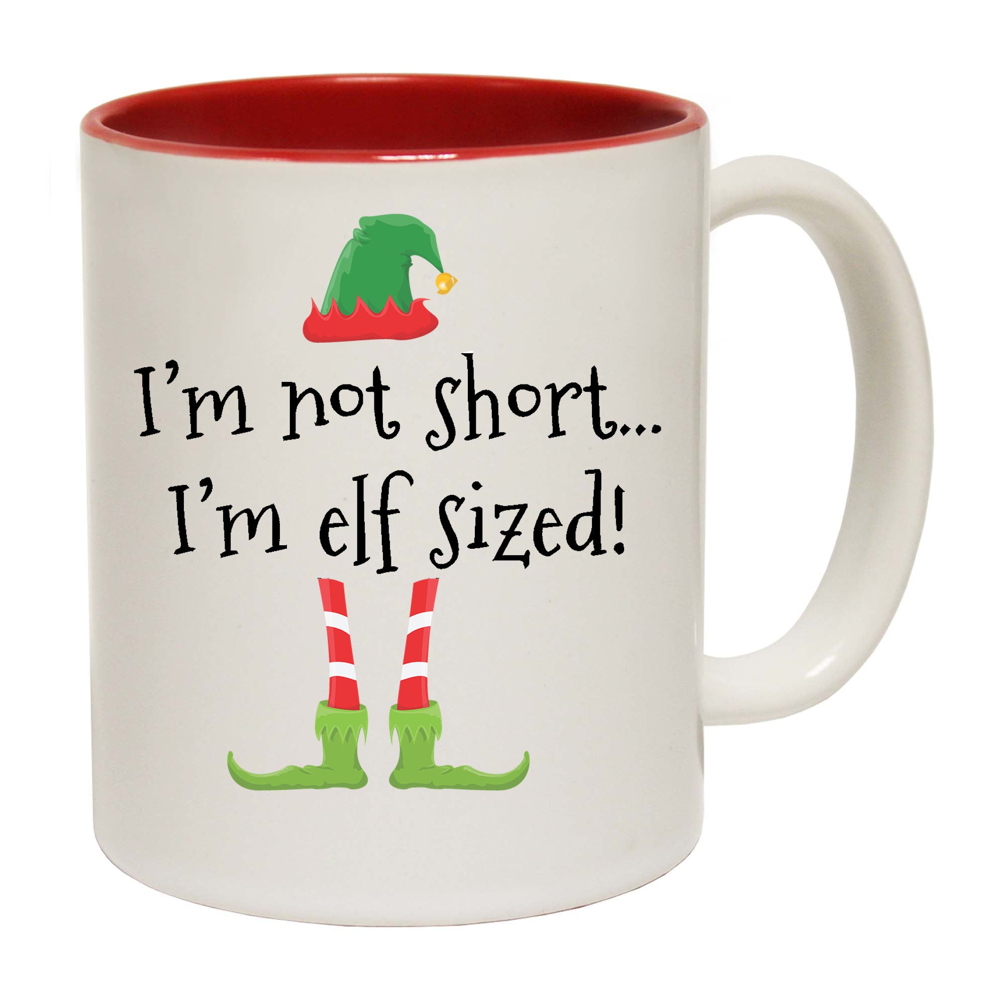 Christmas Im Not Short Im Elf Sized - Funny Coffee Mug