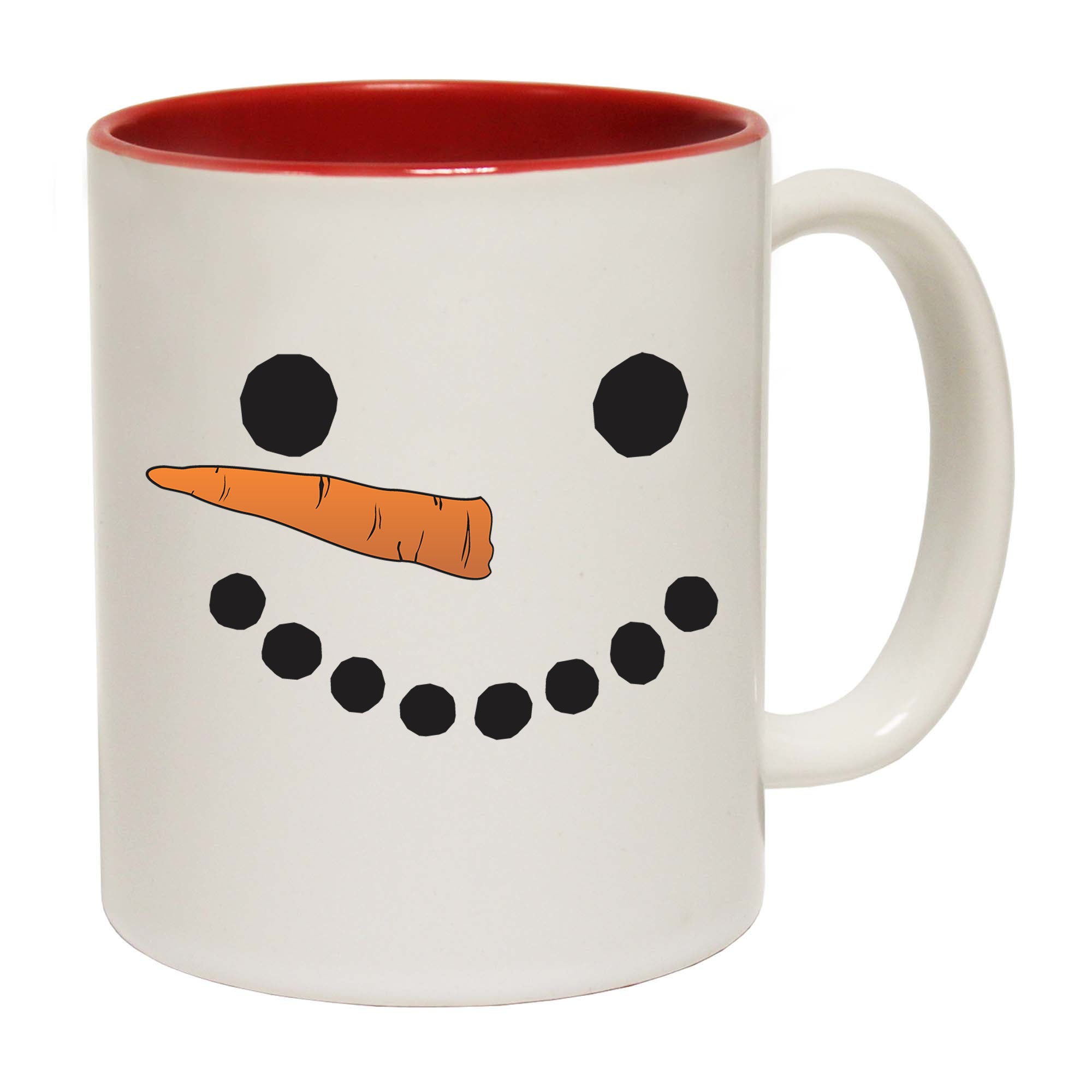 Christmas Snowman Face - Funny Coffee Mug