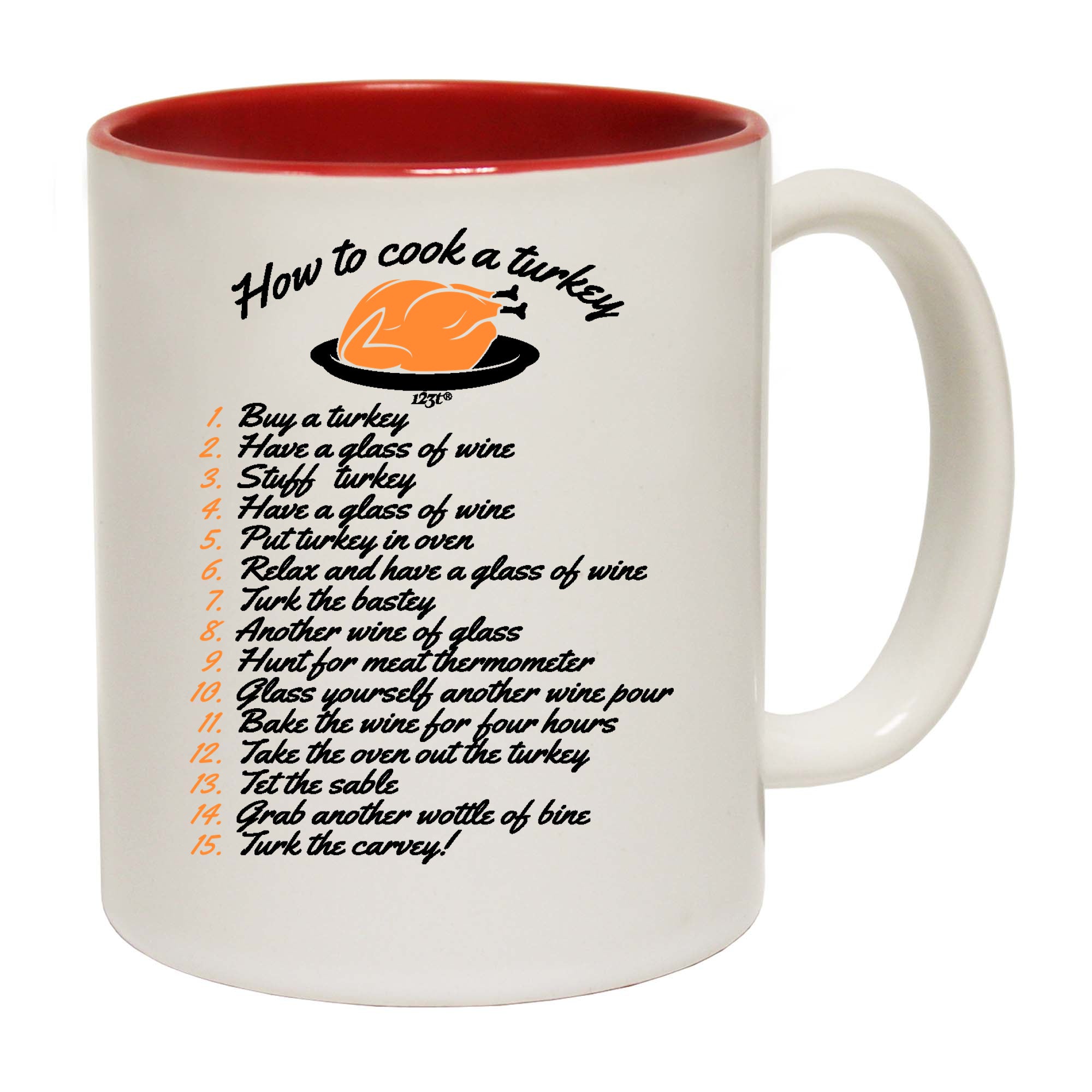 How To Cook A Turkey Christmas - Funny Coffee Mug