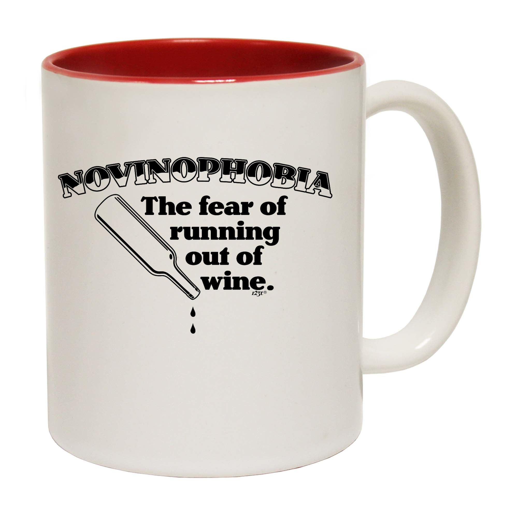 Novinophobia The Fear Of Running Out Of Wine - Funny Coffee Mug