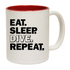 Eat Sleep Dive Repeat Scuba Diving Open Water - Funny Coffee Mug