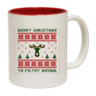 Merry Christmas Ya Filty Animal Jumper - Funny Coffee Mug