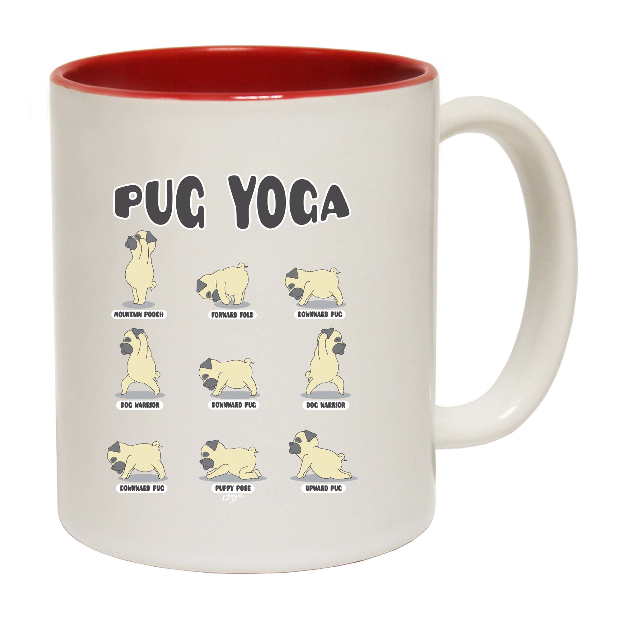 Pug Yoga Dog - Funny Coffee Mug