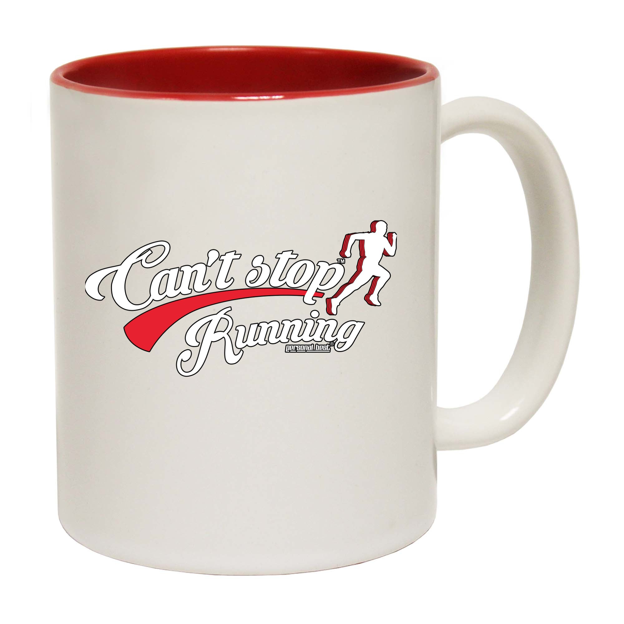 Pb Cant Stop Running - Funny Coffee Mug