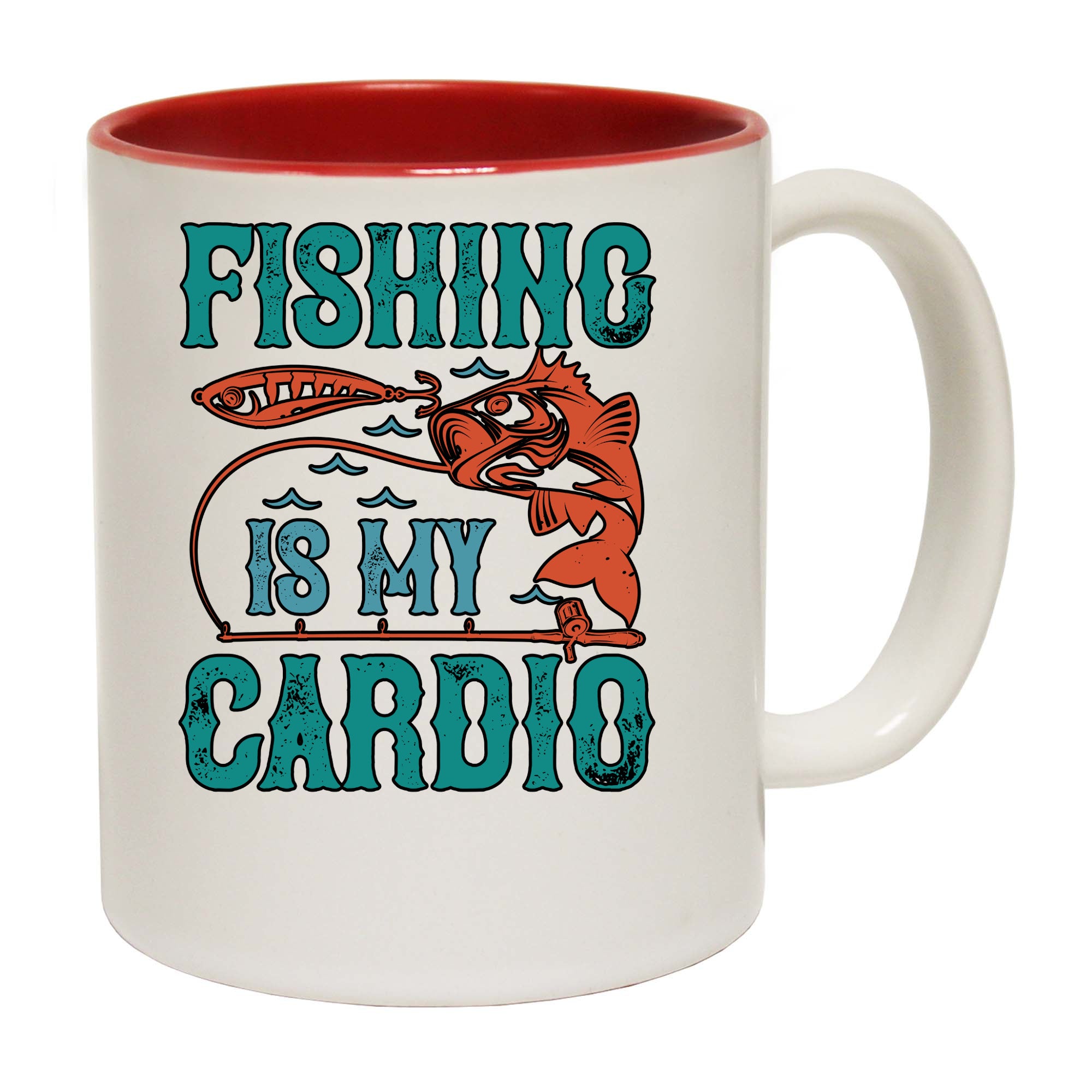 Fishing Is My Cardio - Funny Coffee Mug