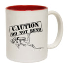 Ow Caution Do Not Bend - Funny Coffee Mug