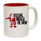 Christmas Flossing Through The Snow - Funny Coffee Mug