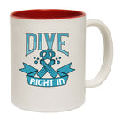 Ow Scuba Dive Dive Right In - Funny Coffee Mug