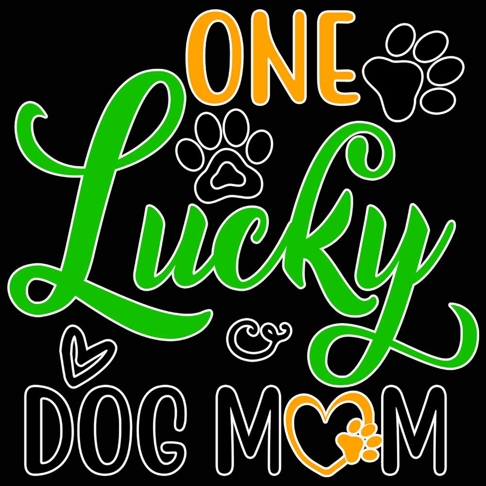 One Lucky Dog Mum Puppy Trainer - Mens 123t Funny T-Shirt Tshirts