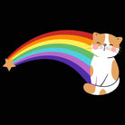 Retro Rainbow Cat - Mens 123t Funny T-Shirt Tshirts