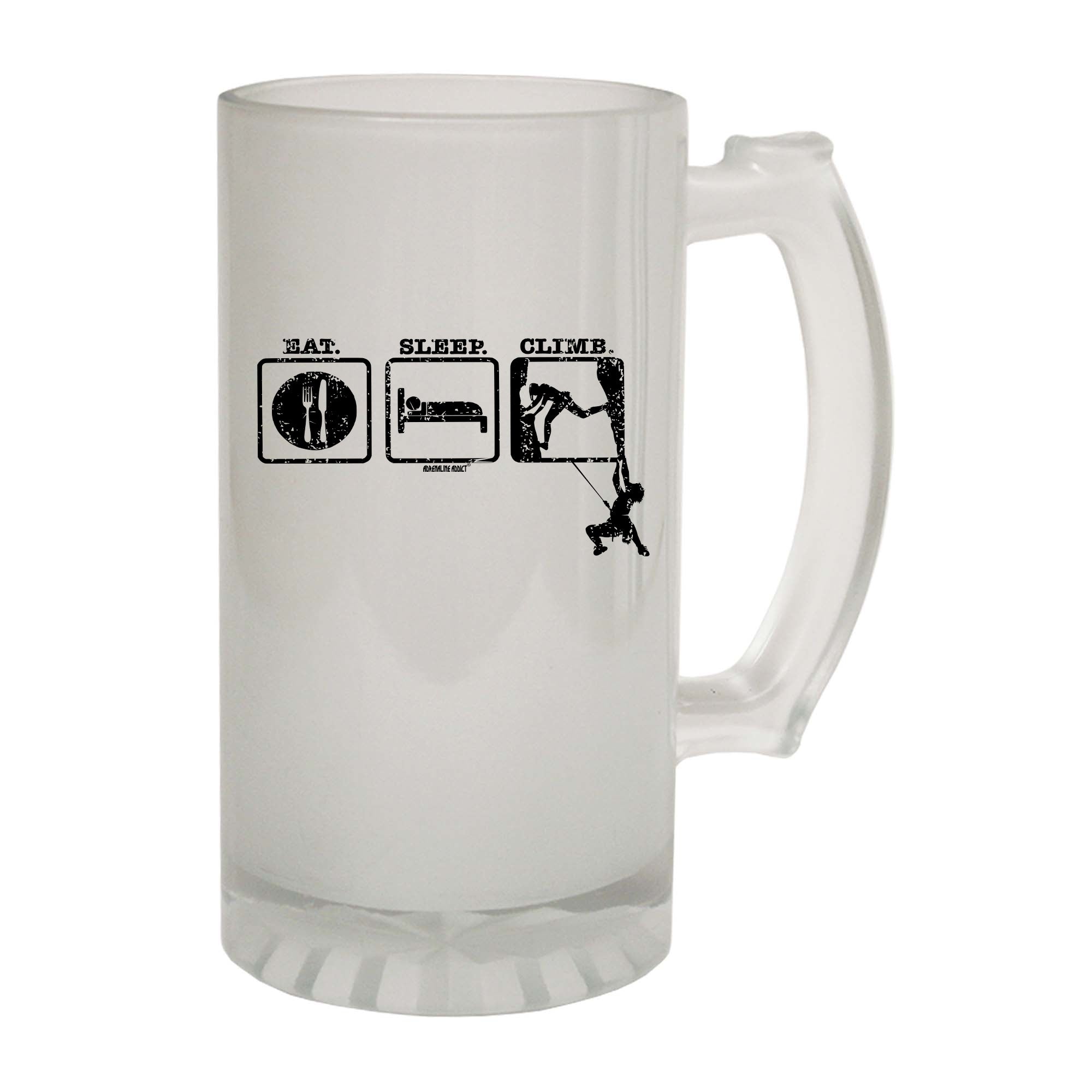 Aa Eat Sleep Climbing 2 Climbers - Funny Beer Stein