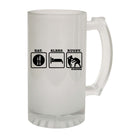 Uau Eat Sleep Rugby - Funny Beer Stein