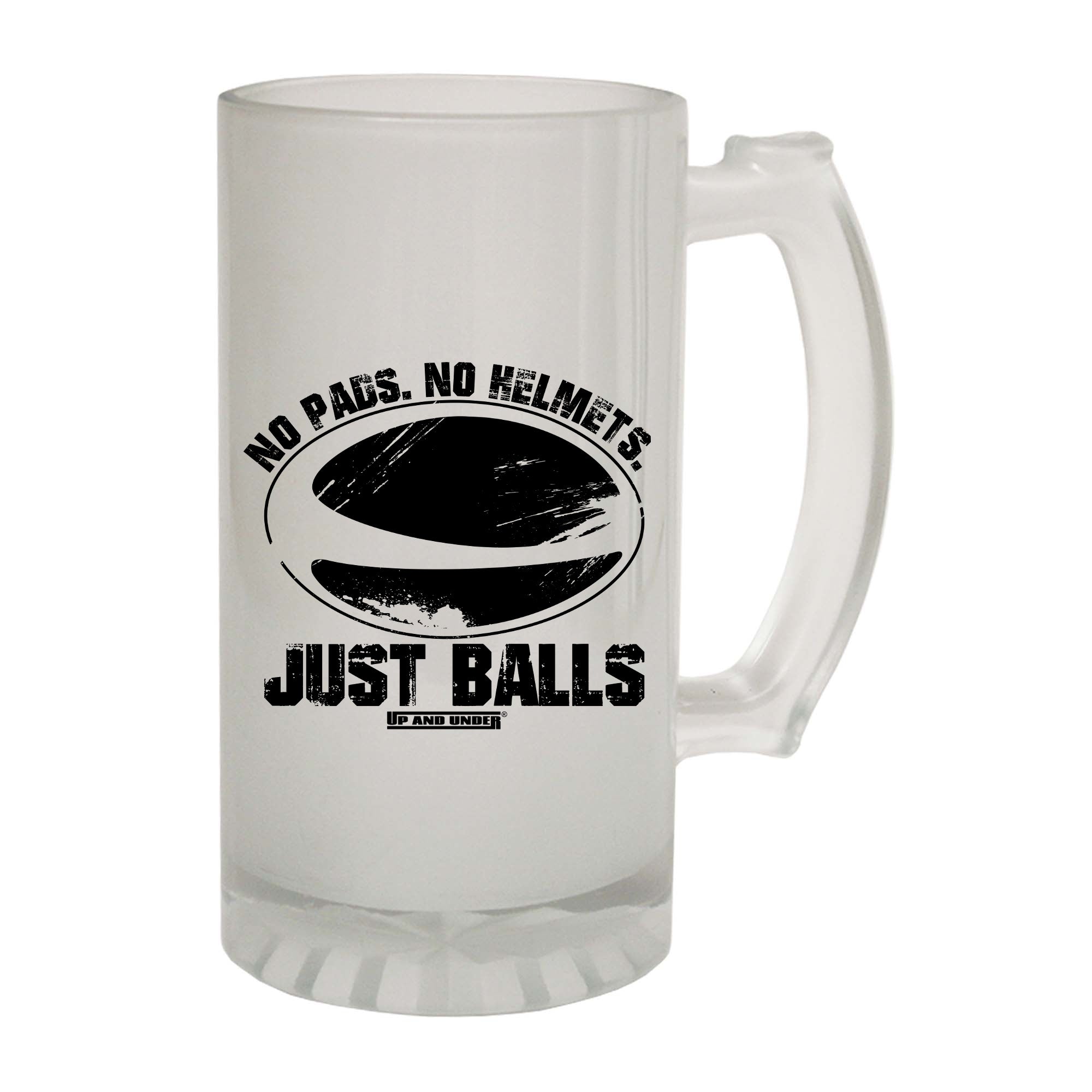 Uau No Pads No Helments Just Balsl - Funny Beer Stein