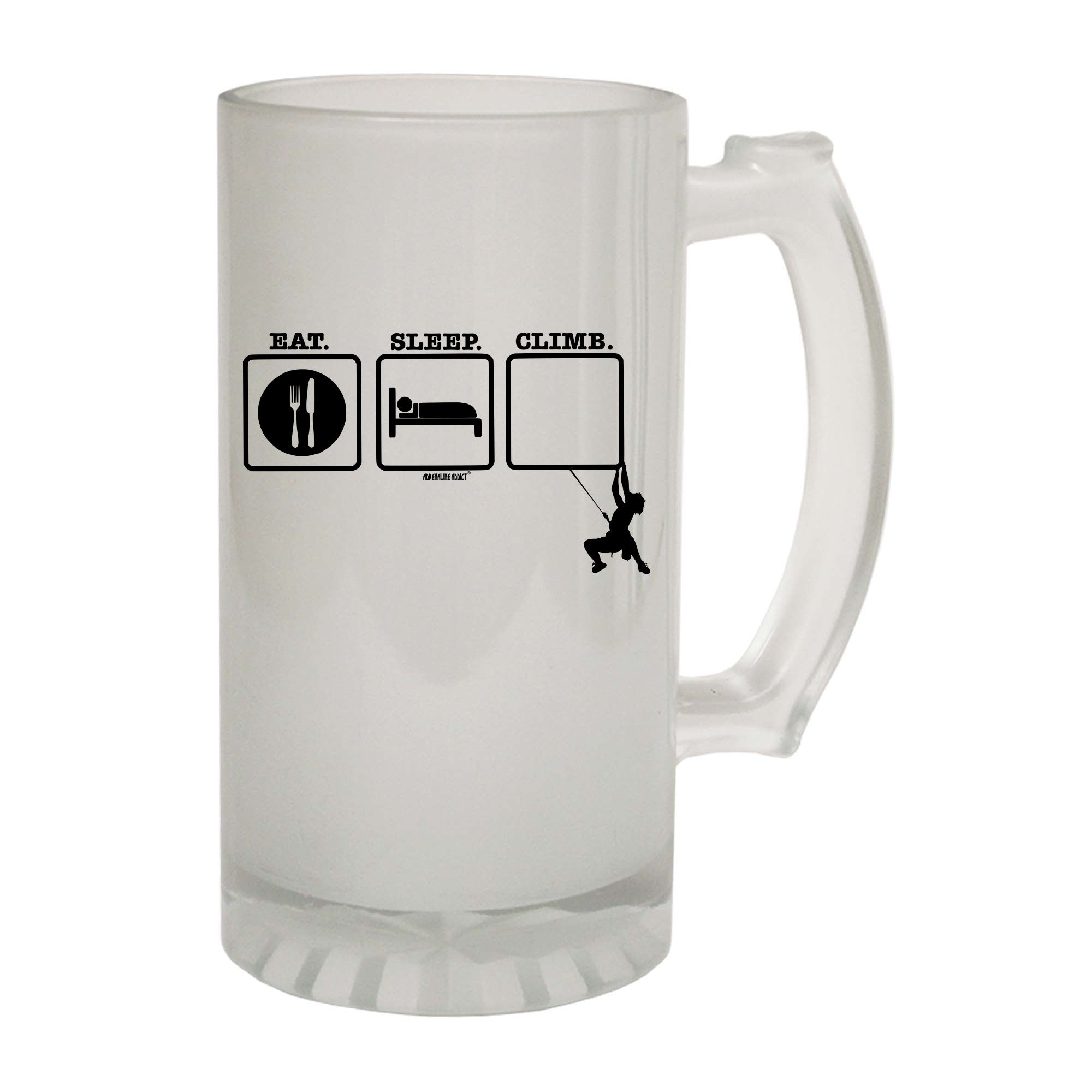 Aa Eat Sleep Climb 1 - Funny Beer Stein