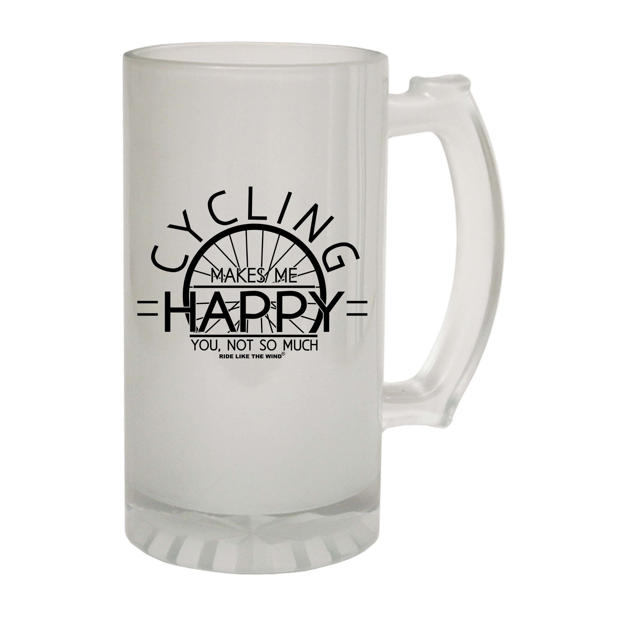 Rltw Cycling Makes Me Happy - Funny Beer Stein