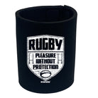 Uau Rugby Pleasure Without Protection - Funny Stubby Holder