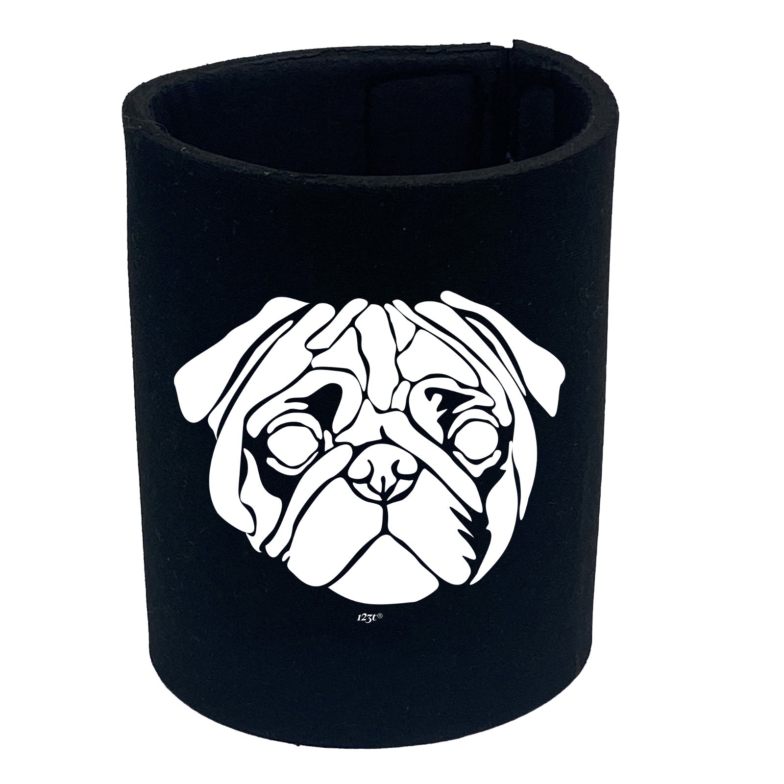 Pug Head Dog - Funny Stubby Holder