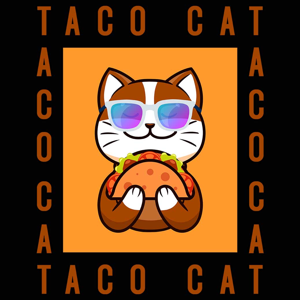 Taco Cat Cats - Mens 123t Funny T-Shirt Tshirts