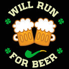 Will Run For Beer Irish St Patricks Day Ireland - Mens 123t Funny T-Shirt Tshirts